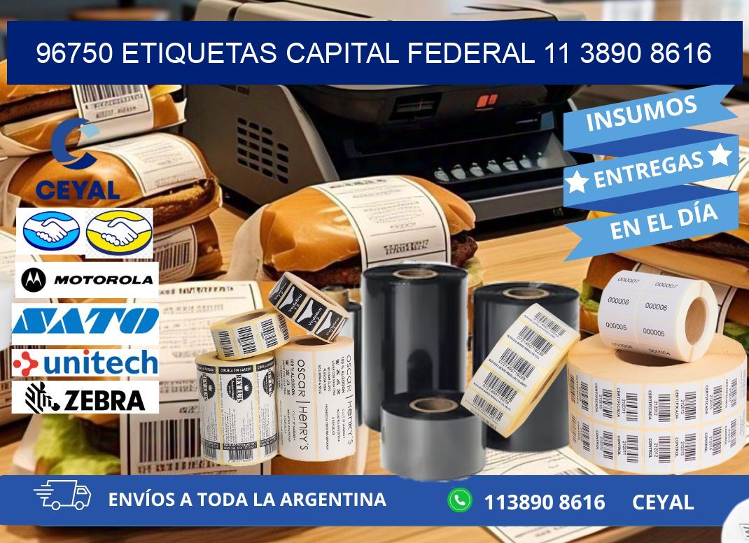96750 ETIQUETAS CAPITAL FEDERAL 11 3890 8616