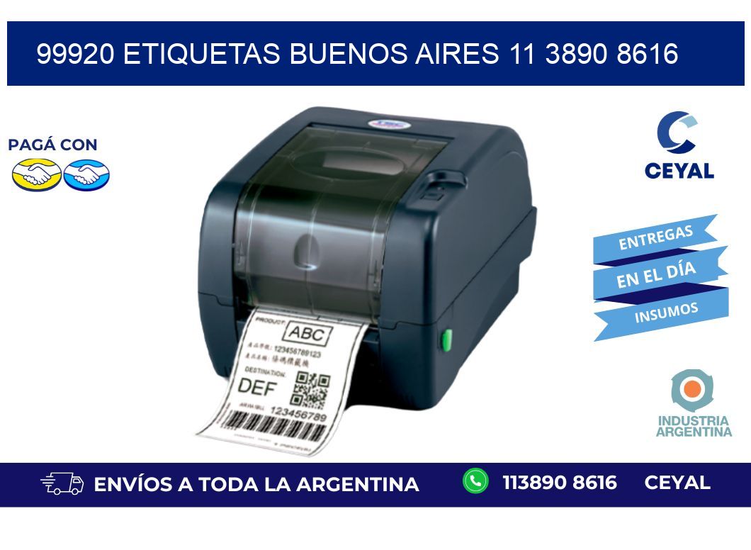 99920 ETIQUETAS BUENOS AIRES 11 3890 8616