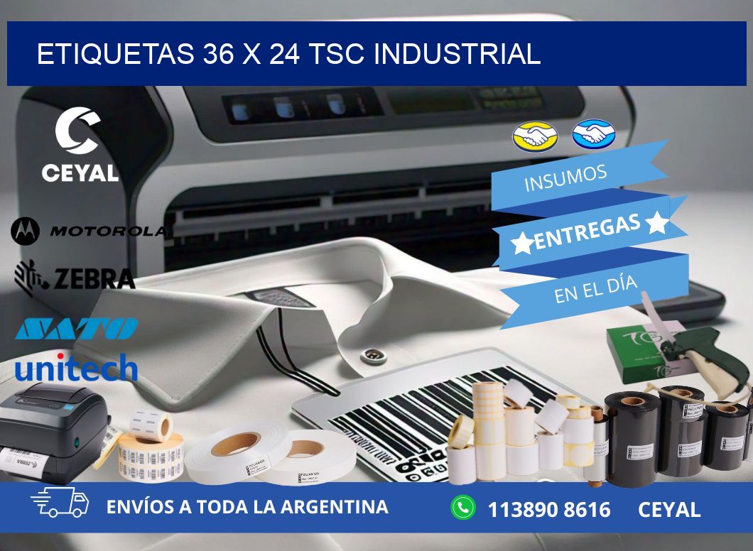 ETIQUETAS 36 x 24 TSC INDUSTRIAL