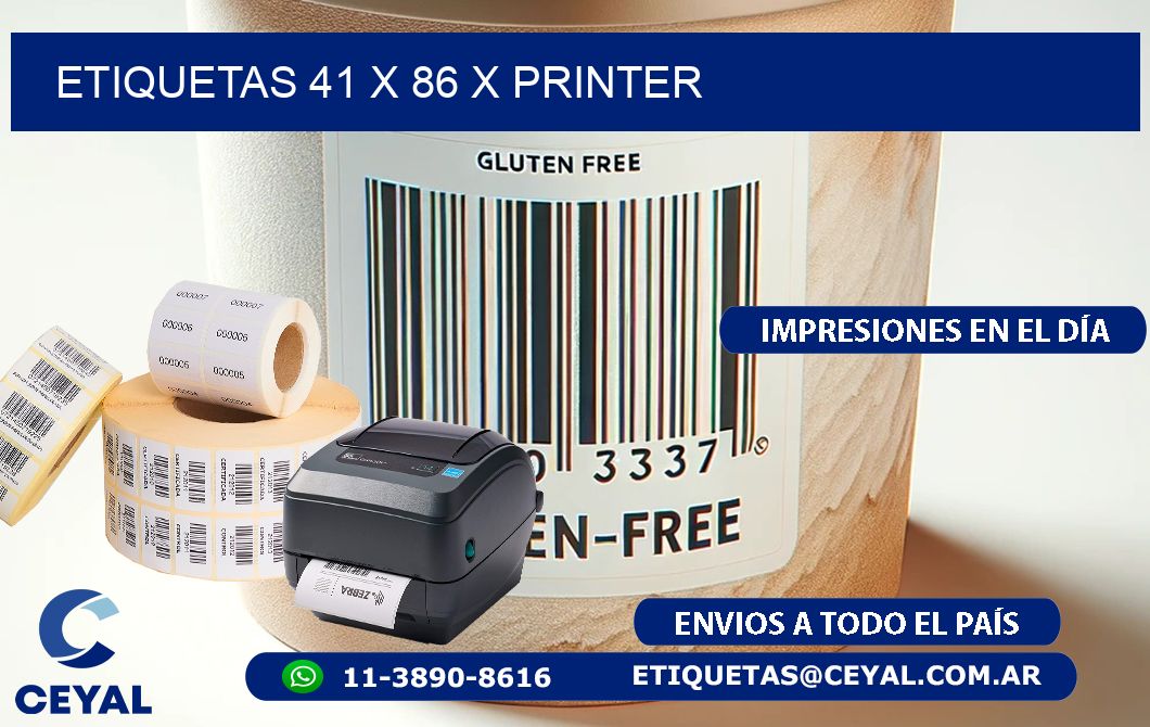 ETIQUETAS 41 x 86 X PRINTER