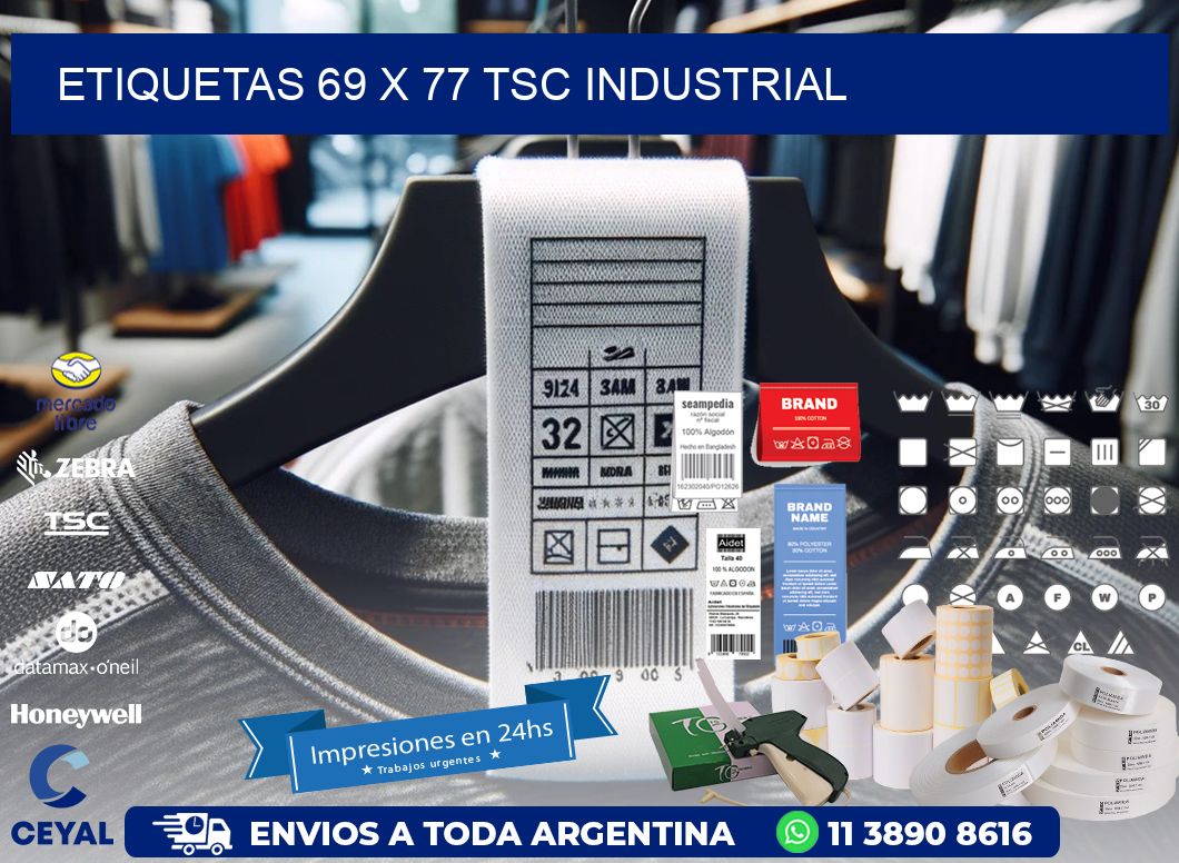 ETIQUETAS 69 x 77 TSC INDUSTRIAL
