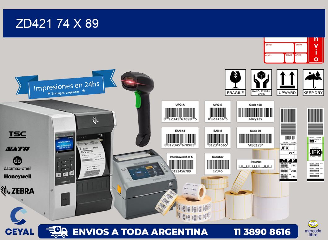 ZD421 74 x 89