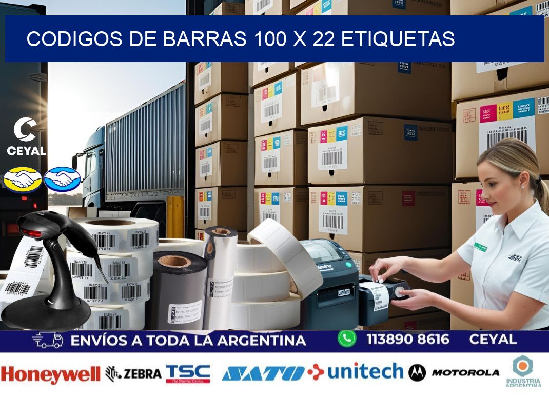 codigos de barras 100 x 22 etiquetas