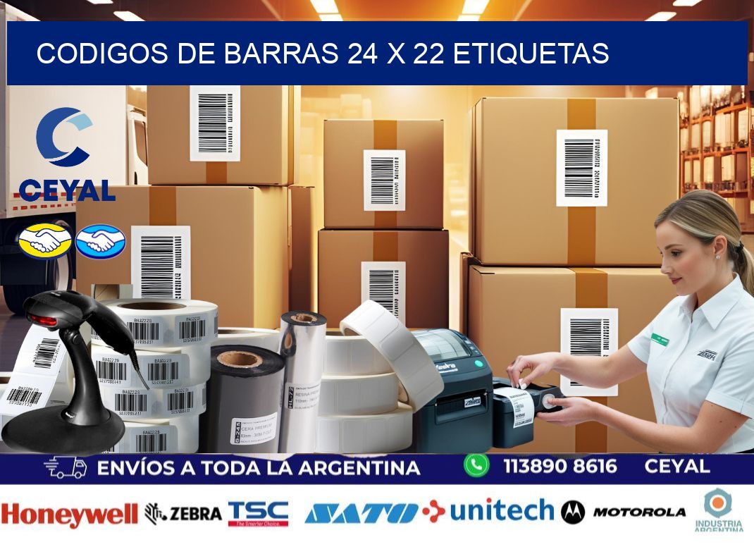 codigos de barras 24 x 22 etiquetas