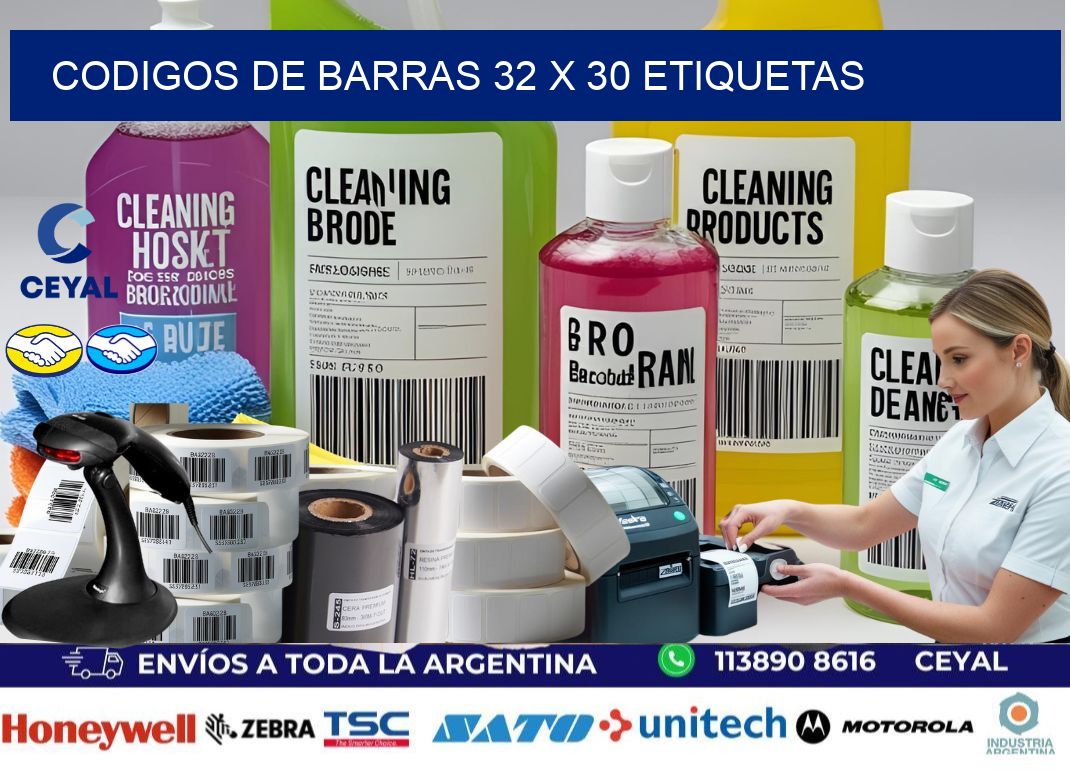 codigos de barras 32 x 30 etiquetas