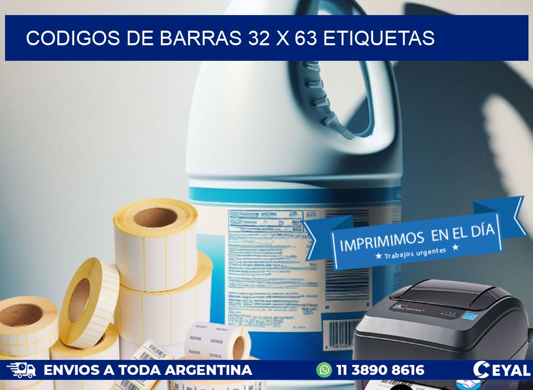 codigos de barras 32 x 63 etiquetas