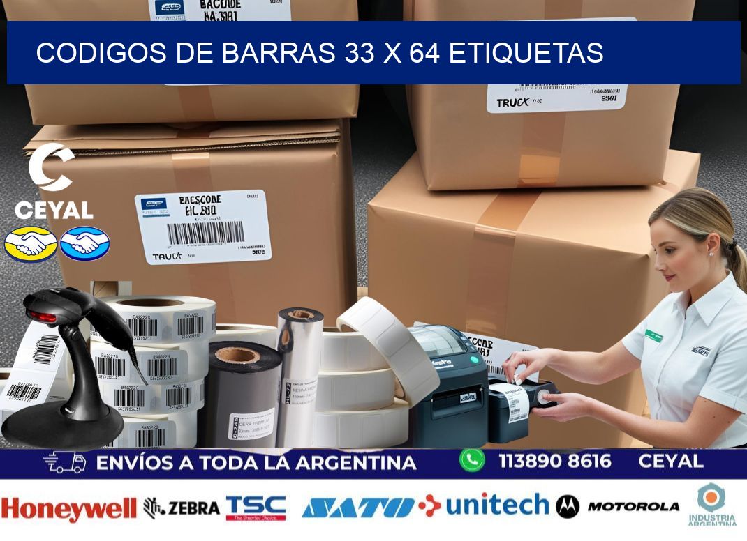 codigos de barras 33 x 64 etiquetas