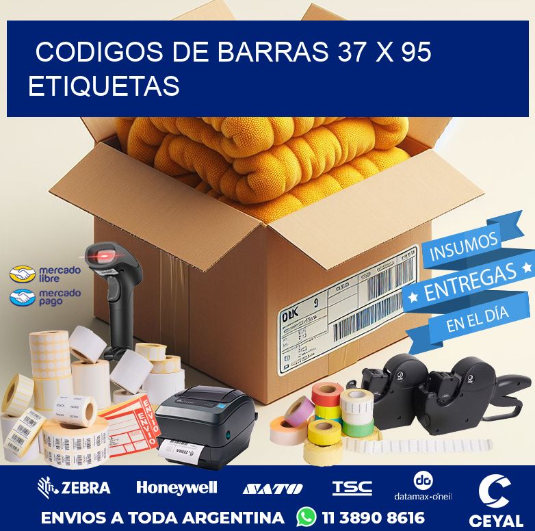 codigos de barras 37 x 95 etiquetas