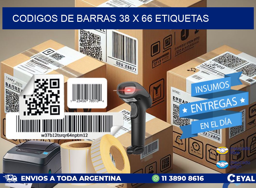 codigos de barras 38 x 66 etiquetas