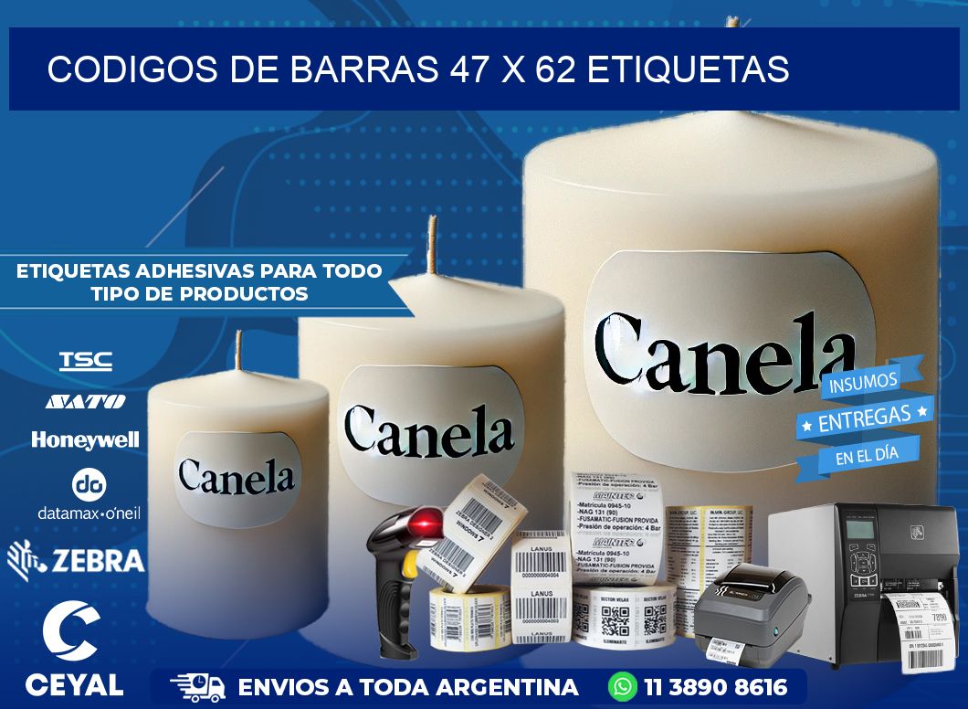 codigos de barras 47 x 62 etiquetas