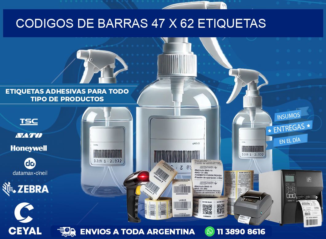 codigos de barras 47 x 62 etiquetas