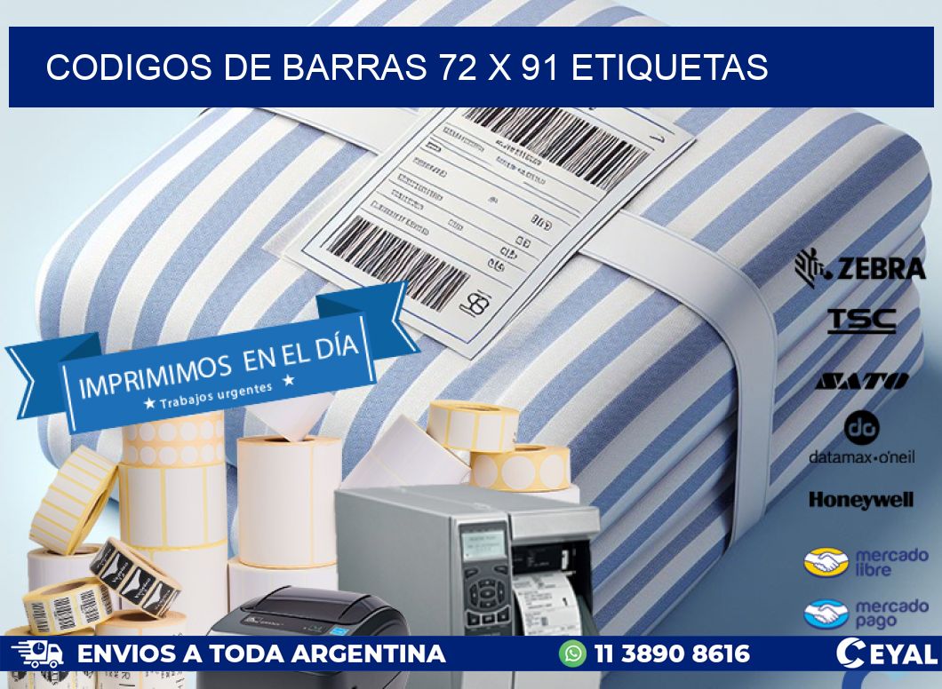 codigos de barras 72 x 91 etiquetas