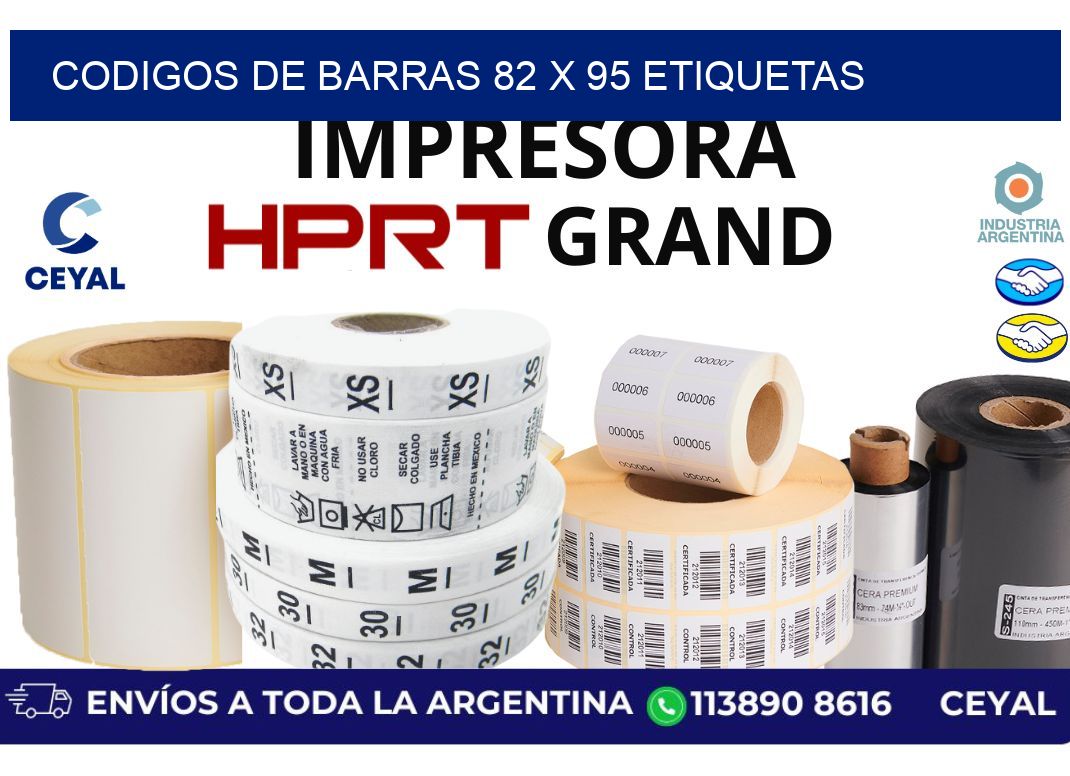 codigos de barras 82 x 95 etiquetas