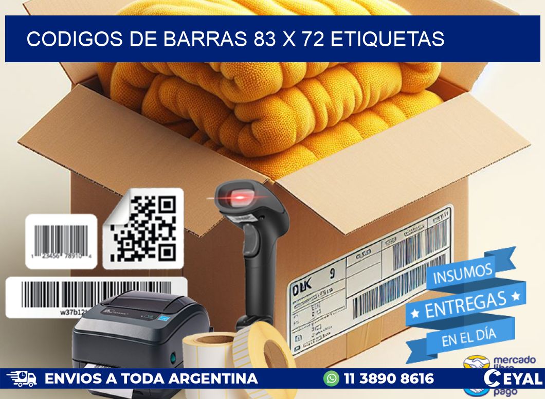 codigos de barras 83 x 72 etiquetas