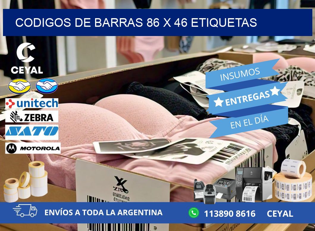 codigos de barras 86 x 46 etiquetas