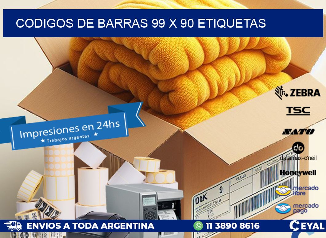 codigos de barras 99 x 90 etiquetas