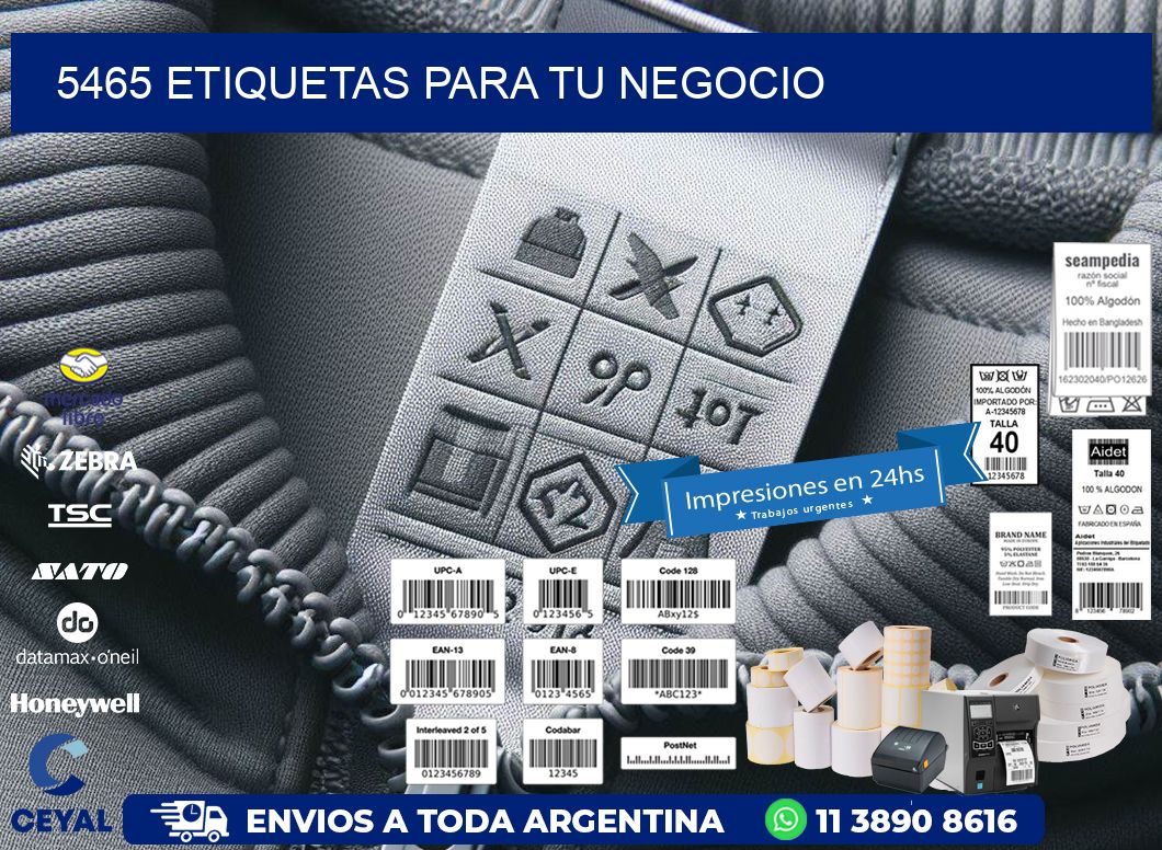 5465 etiquetas para tu negocio