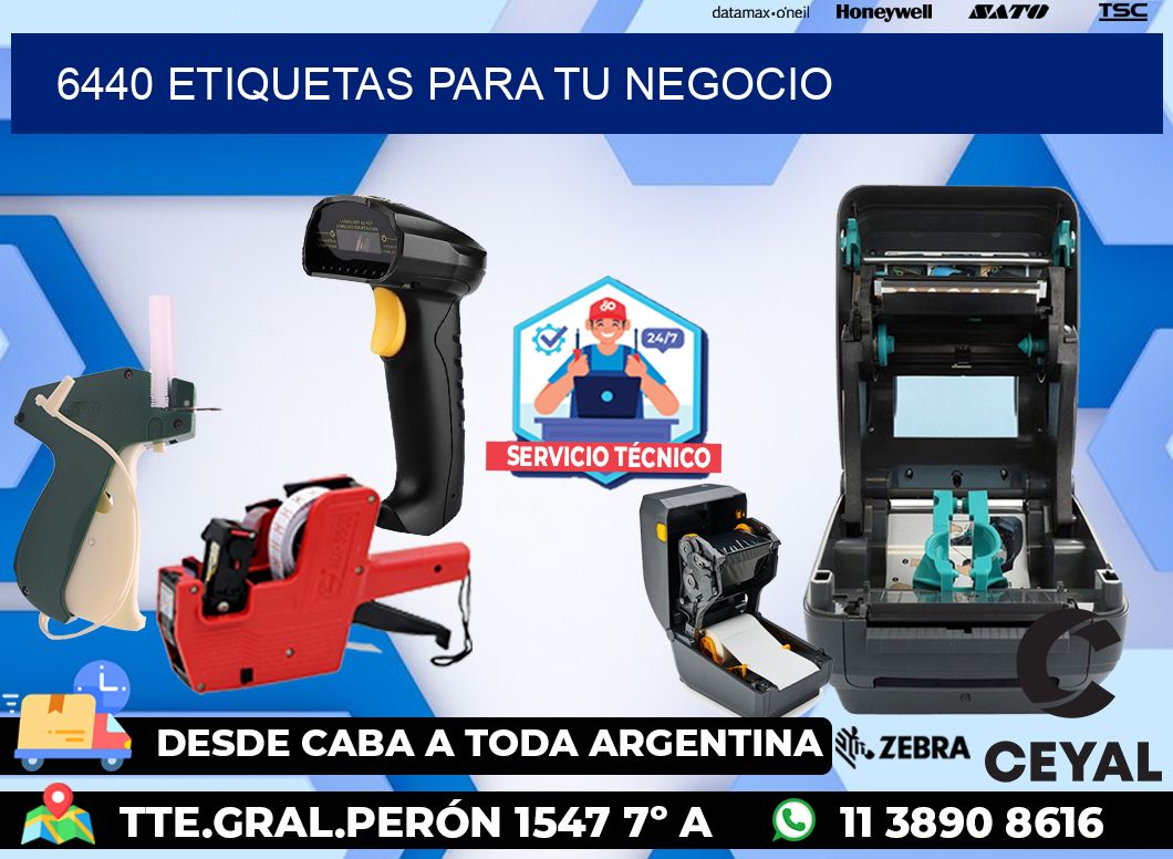 6440 etiquetas para tu negocio
