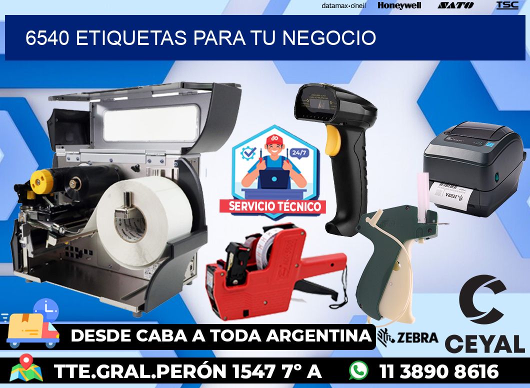 6540 etiquetas para tu negocio