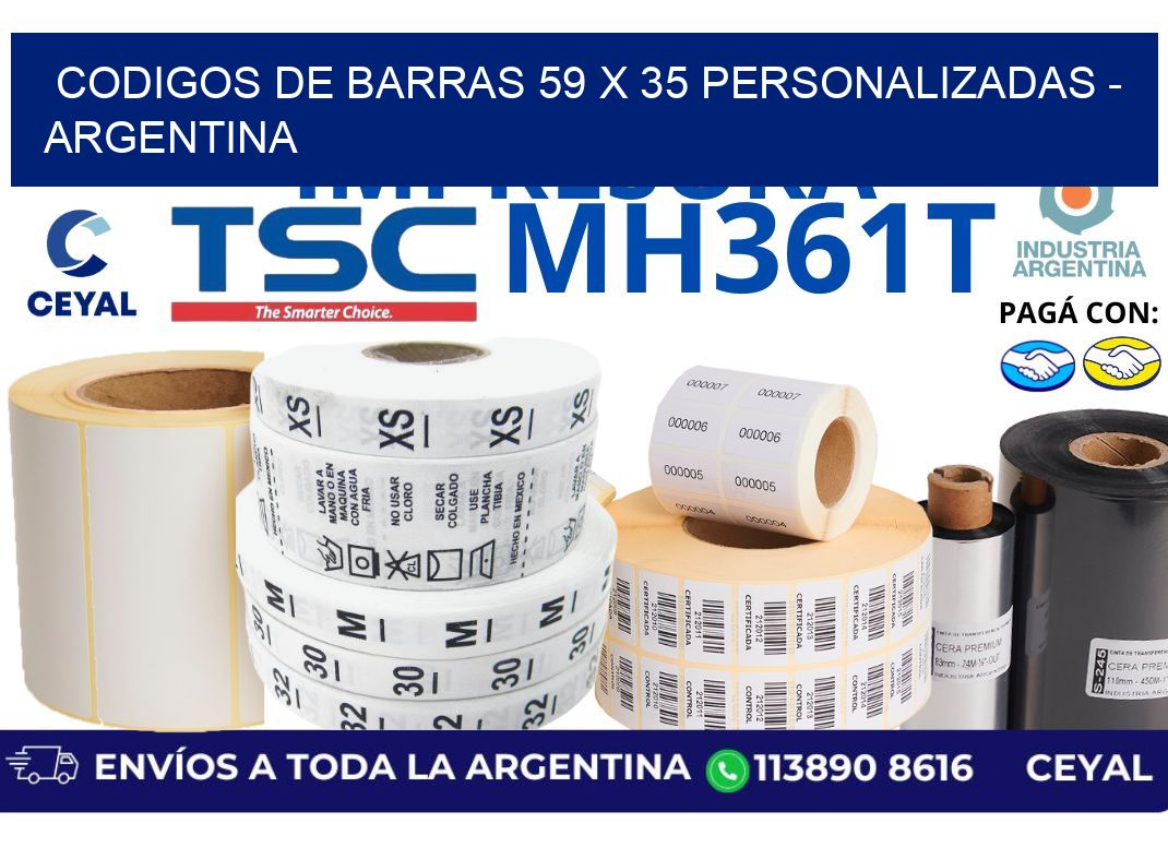 codigos de barras 59 x 35 personalizadas – Argentina