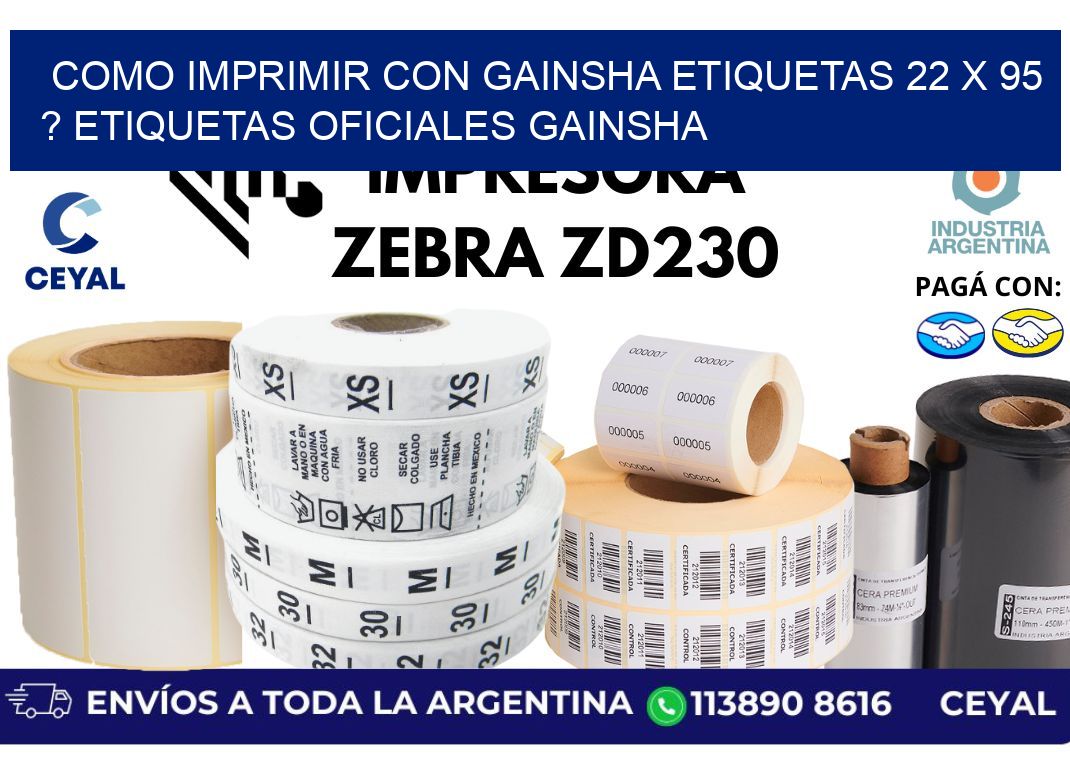 como imprimir con gainsha etiquetas 22 x 95 ? etiquetas oficiales gainsha