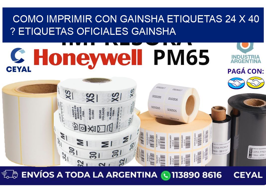 como imprimir con gainsha etiquetas 24 x 40 ? etiquetas oficiales gainsha