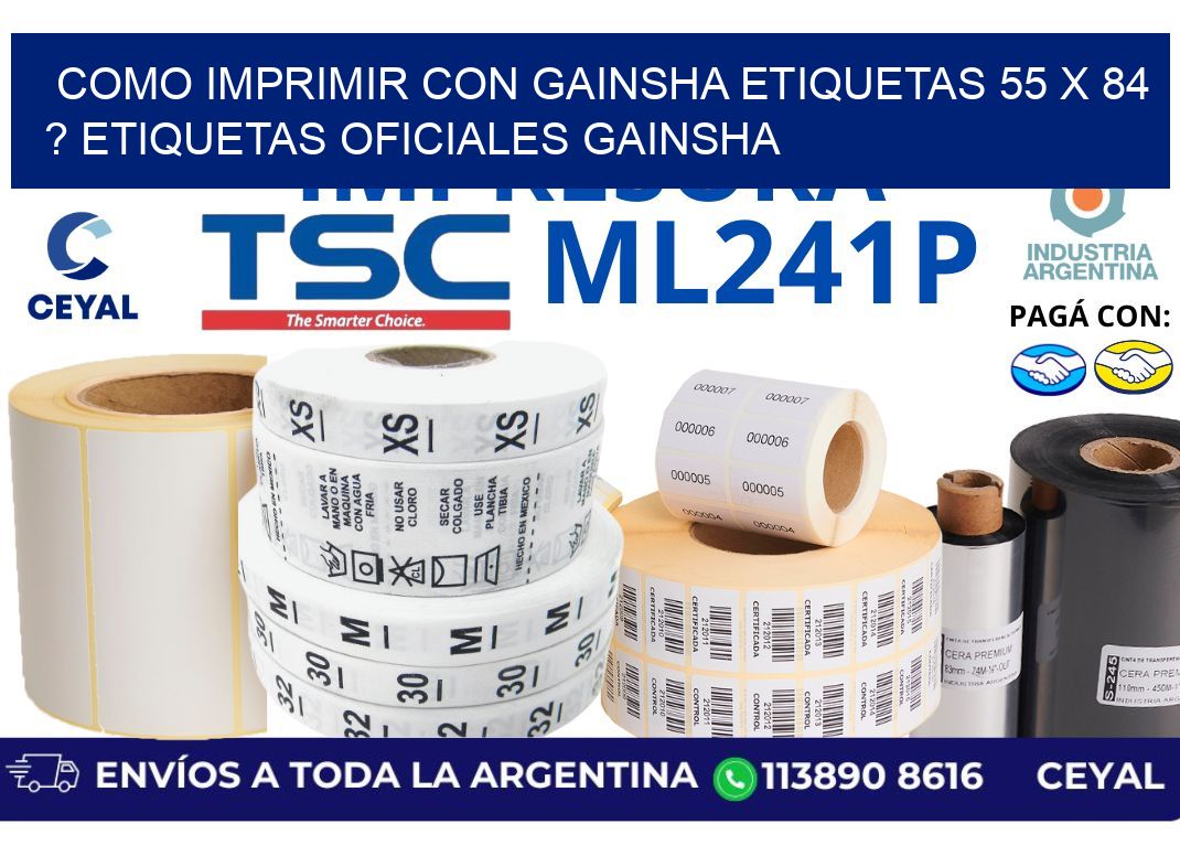 como imprimir con gainsha etiquetas 55 x 84 ? etiquetas oficiales gainsha