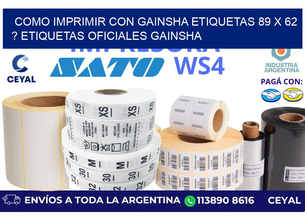 como imprimir con gainsha etiquetas 89 x 62 ? etiquetas oficiales gainsha