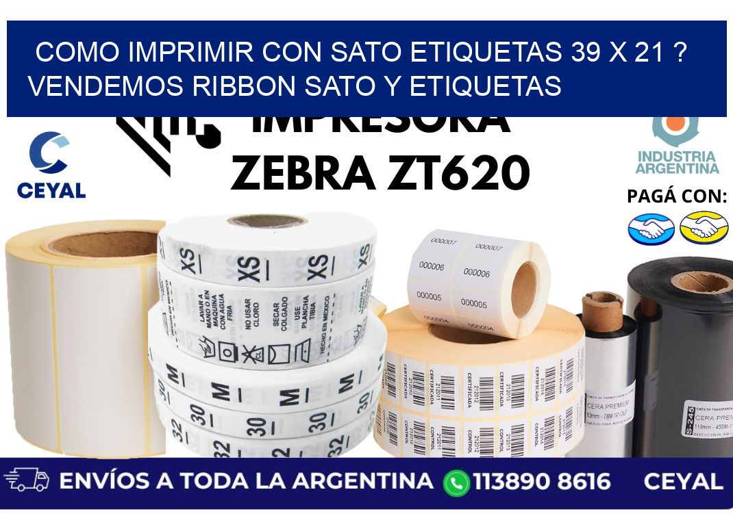 como imprimir con sato etiquetas 39 x 21 ? vendemos ribbon sato y etiquetas