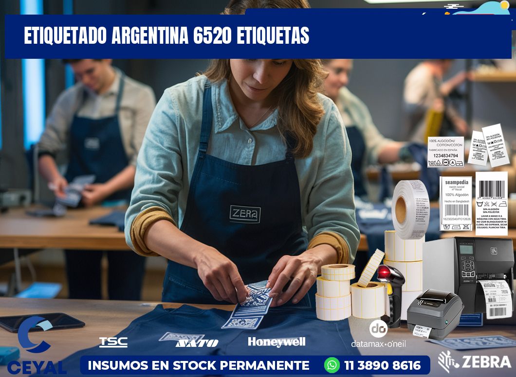 etiquetado argentina 6520 etiquetas
