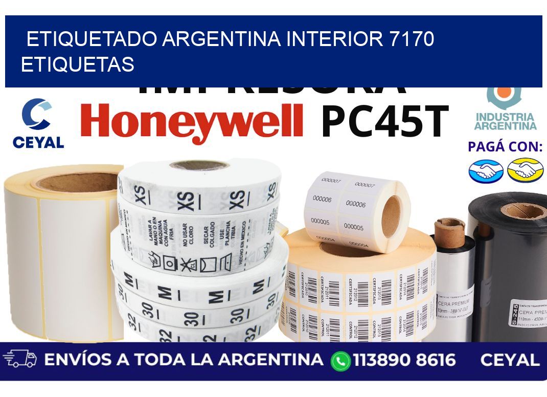 etiquetado argentina interior 7170 etiquetas