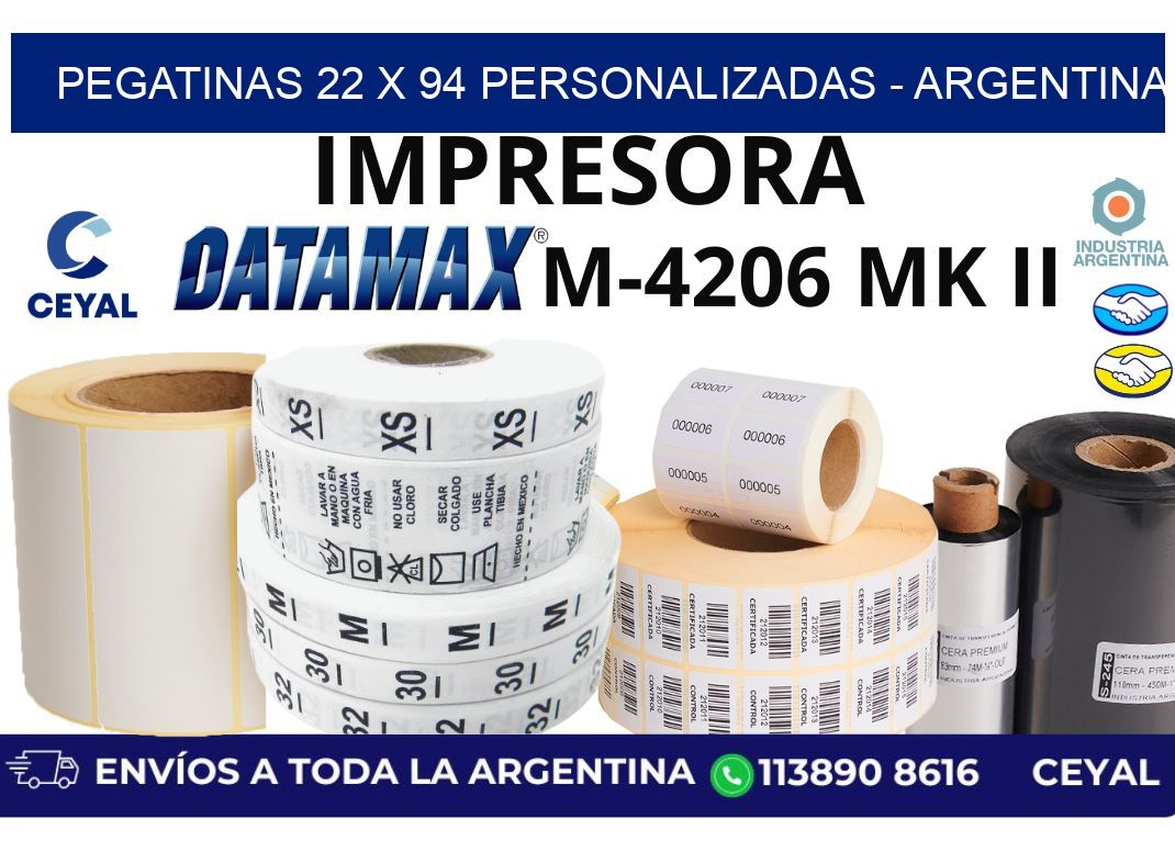 pegatinas 22 x 94 personalizadas - Argentina