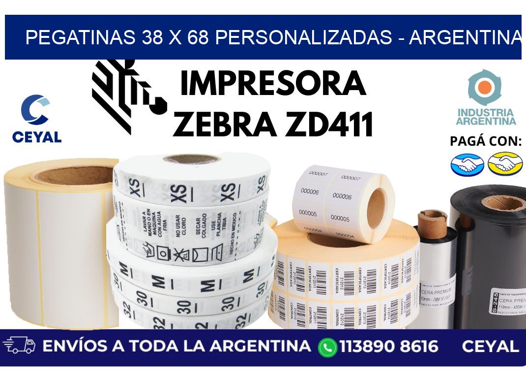 pegatinas 38 x 68 personalizadas - Argentina