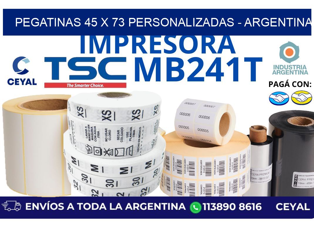 pegatinas 45 x 73 personalizadas – Argentina
