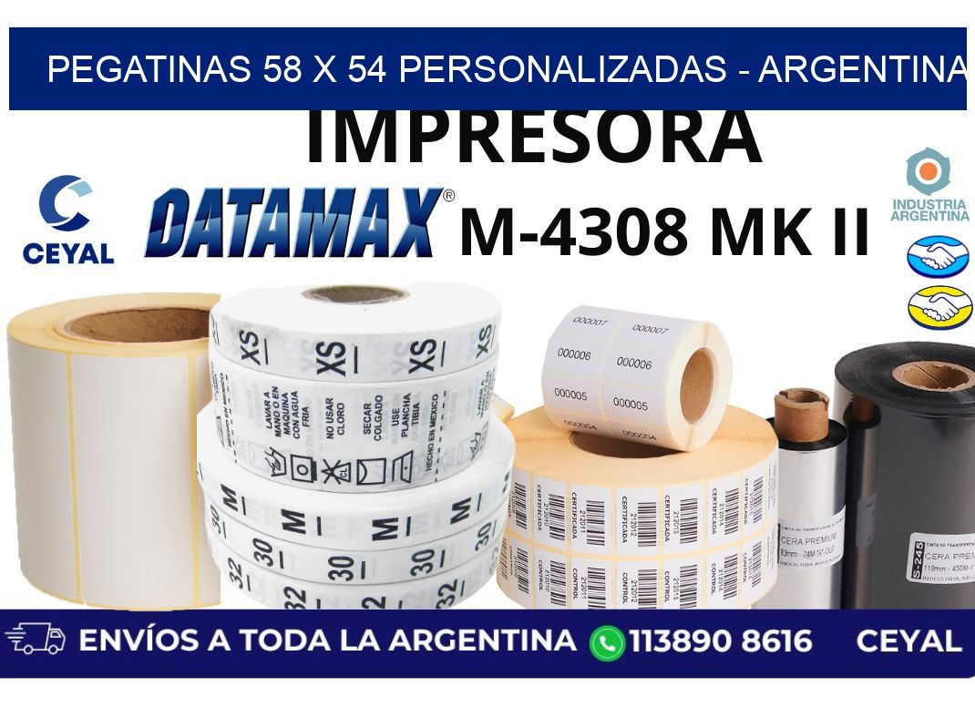 pegatinas 58 x 54 personalizadas - Argentina