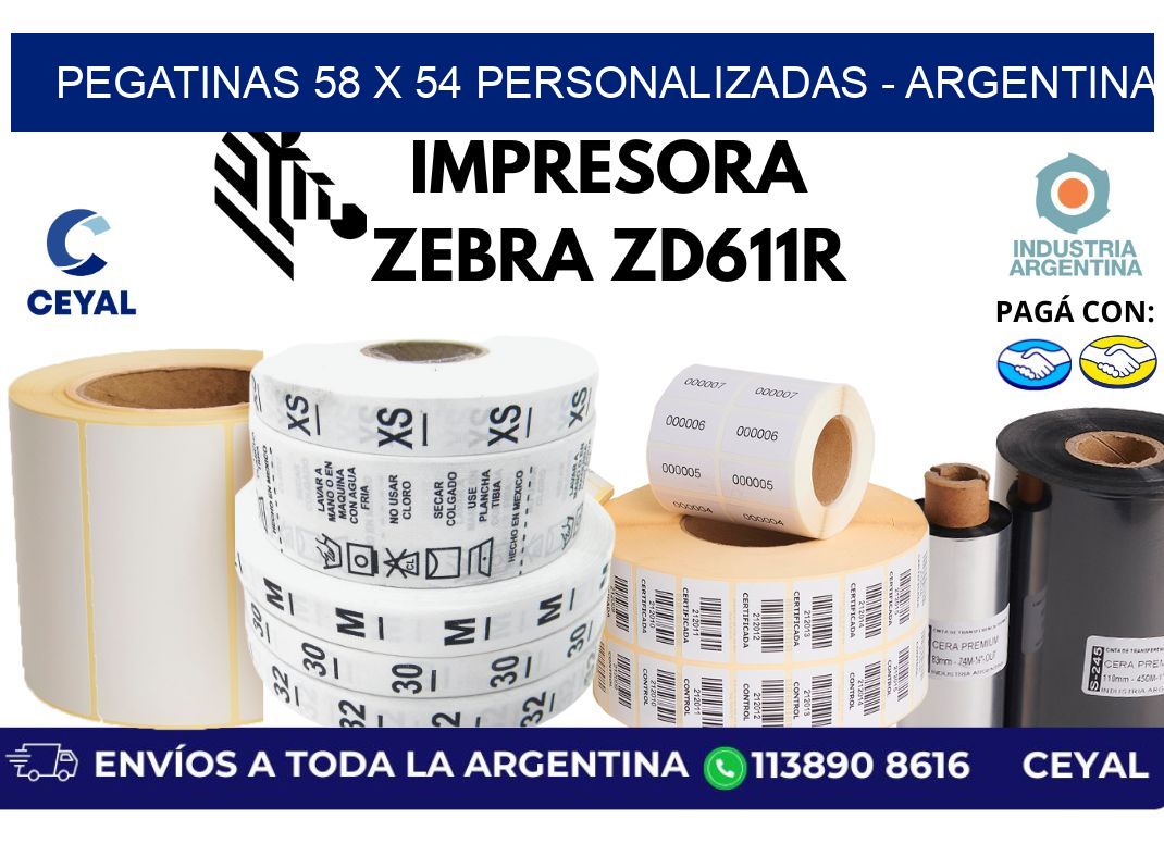 pegatinas 58 x 54 personalizadas – Argentina