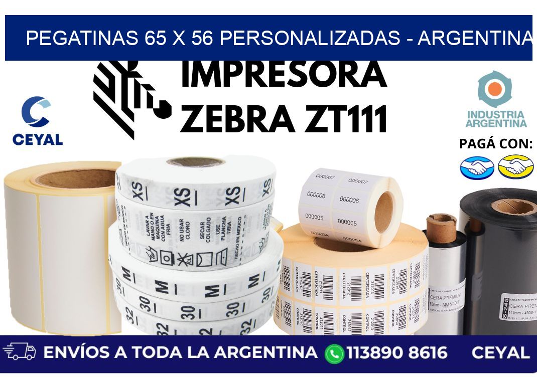 pegatinas 65 x 56 personalizadas - Argentina