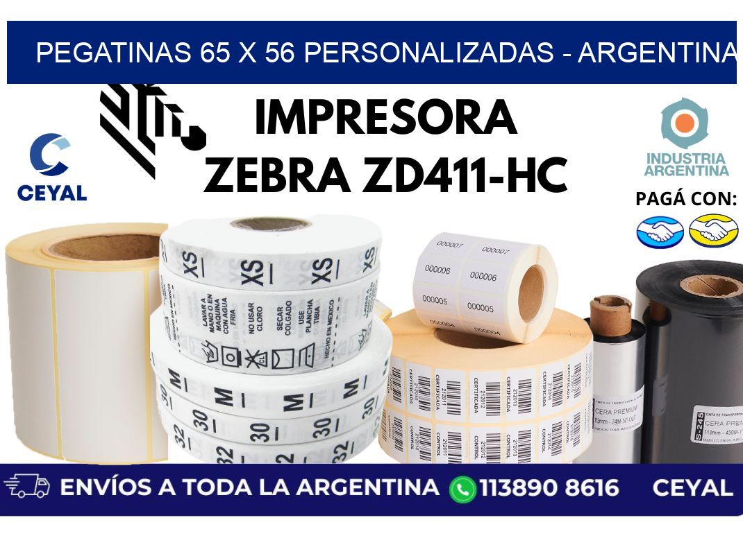 pegatinas 65 x 56 personalizadas - Argentina