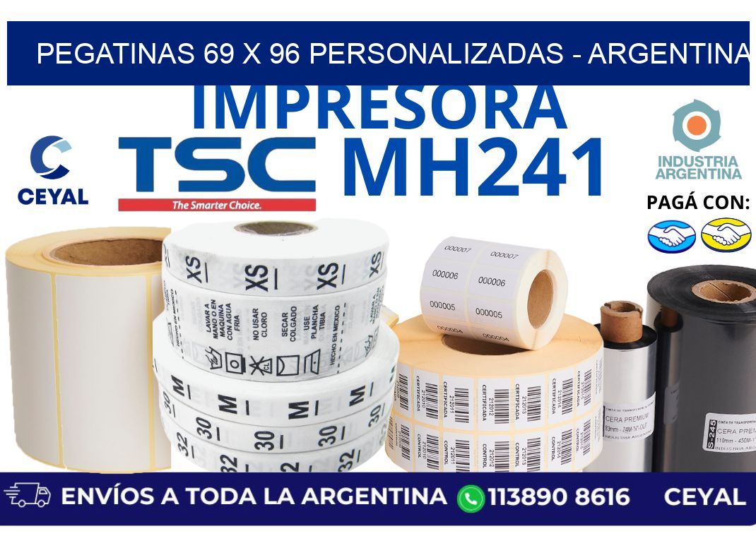 pegatinas 69 x 96 personalizadas - Argentina