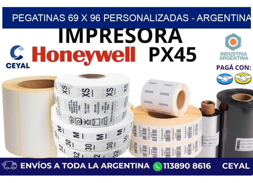 pegatinas 69 x 96 personalizadas - Argentina