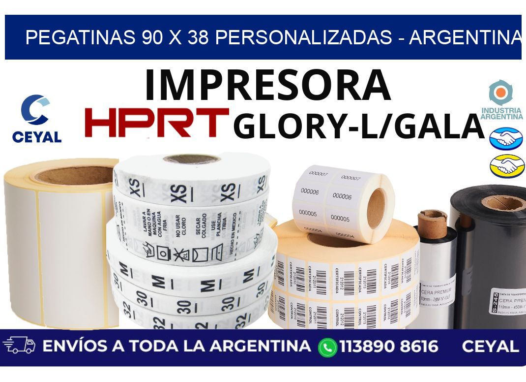 pegatinas 90 x 38 personalizadas - Argentina