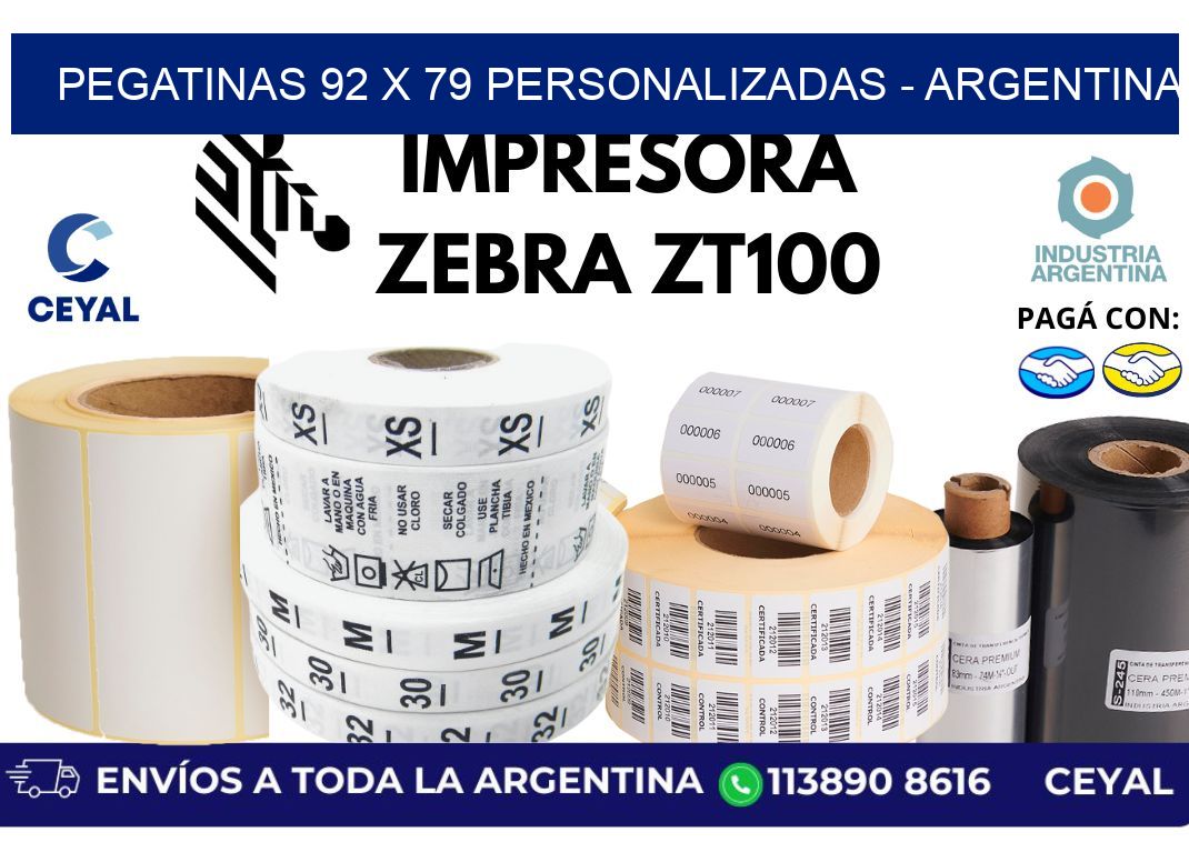 pegatinas 92 x 79 personalizadas - Argentina
