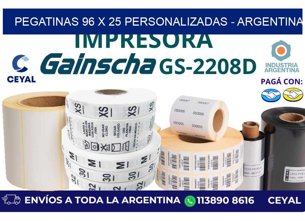 pegatinas 96 x 25 personalizadas - Argentina