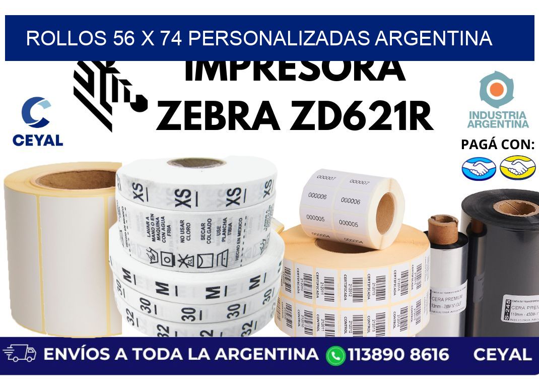 rollos 56 x 74 personalizadas argentina