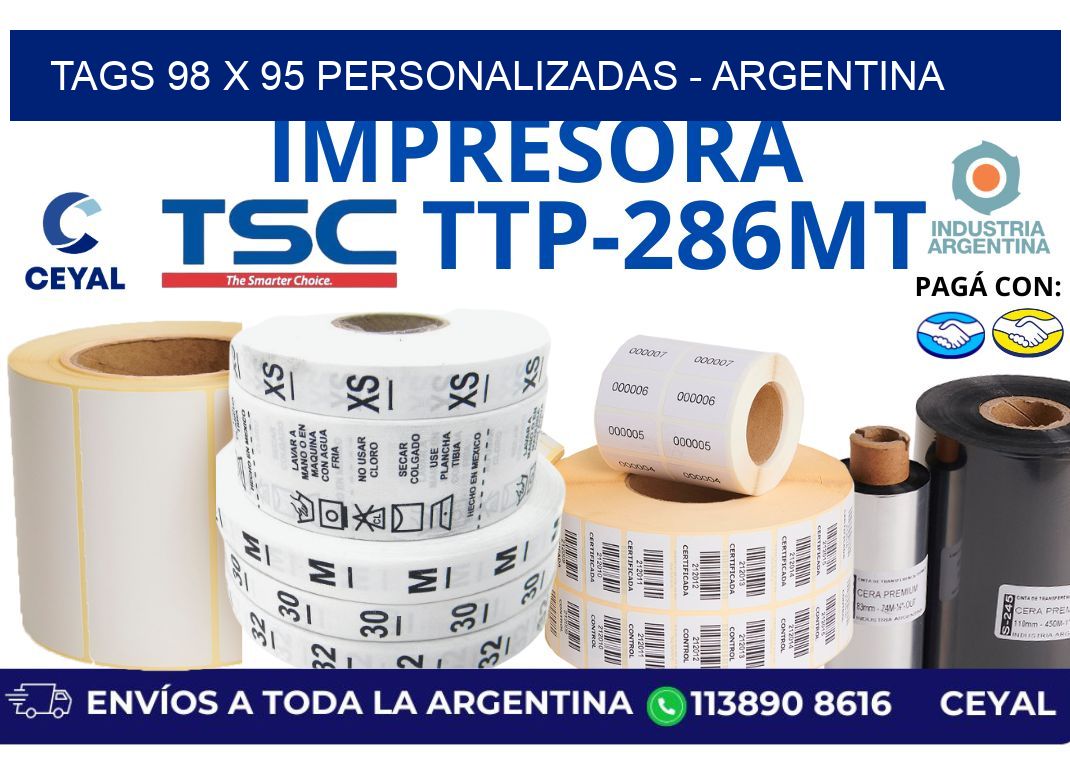 tags 98 x 95 personalizadas – Argentina
