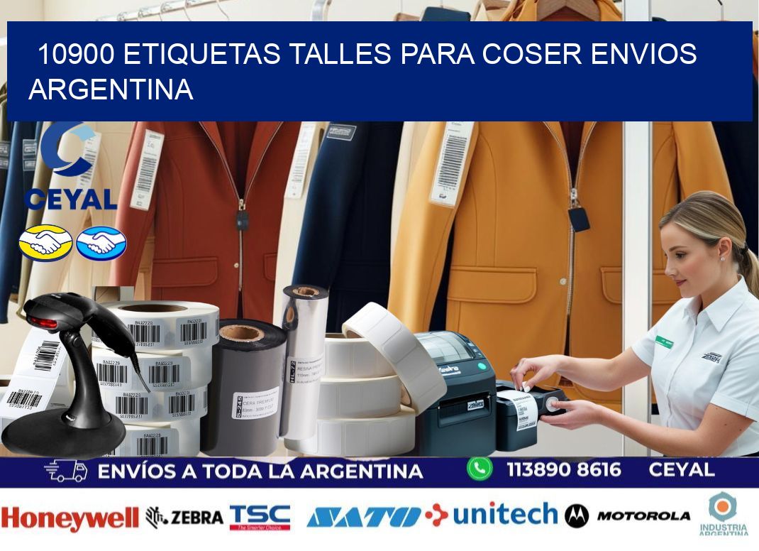 10900 ETIQUETAS TALLES PARA COSER ENVIOS ARGENTINA
