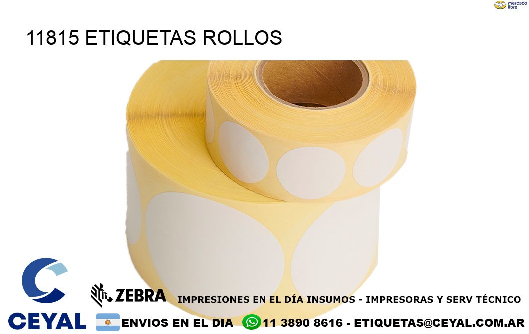 11815 etiquetas rollos