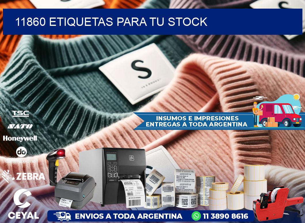 11860 etiquetas para tu stock