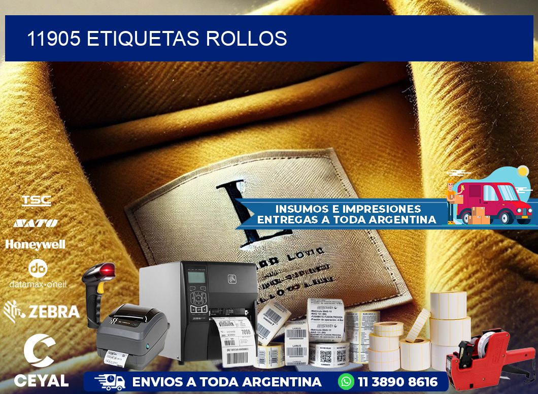 11905 Etiquetas rollos