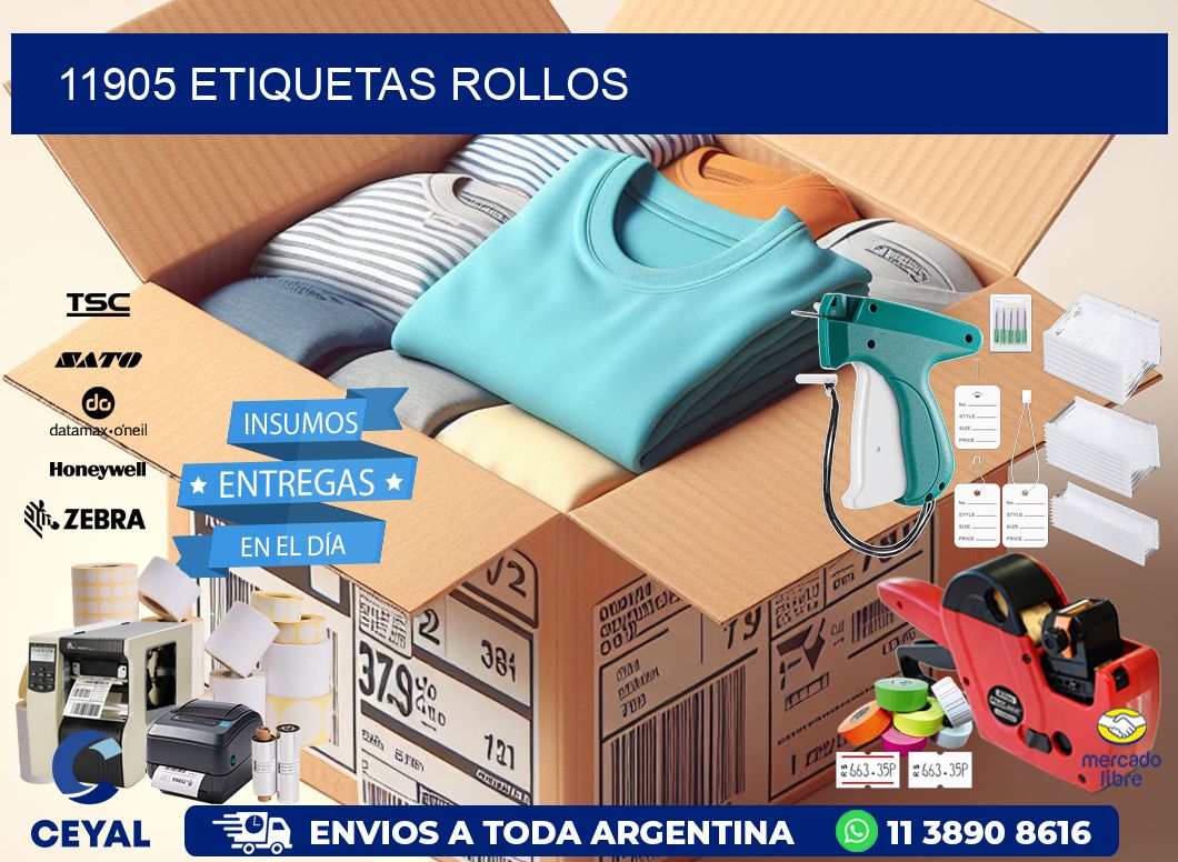 11905 Etiquetas rollos